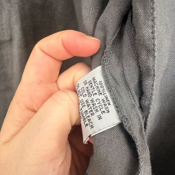 Luna Luz Women’s Small Grey LagenLook Minimalist Open Cardigan Jacket - Picture 3 of 7